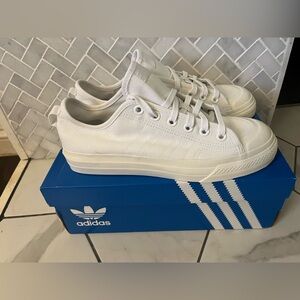 Adidas Nizza RF Classic White Low-Top Sneakers
